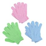 6-Pack Bamboo Exfoliating Shower Gloves