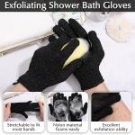 Anezus Exfoliating Back Scrubber and Gloves Set