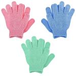 Sibba 6Pcs Bamboo Exfoliating Gloves Set
