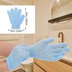 6-Pack Bamboo Exfoliating Shower Gloves