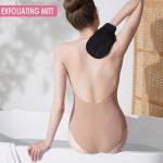 Exfoliating Bath Mitts for Smooth Skin - Black