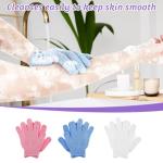 Bamboo Exfoliating Shower Gloves - 6 Pack