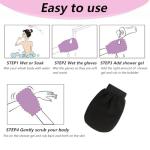 Dual-Sided Exfoliating Mitt for Body Scrubbing