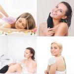 Exfoliating Bath Mitts for Smooth Skin - Black