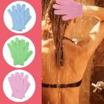 6-Pack Bamboo Exfoliating Shower Gloves