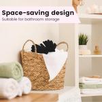 6 Pack Bamboo Exfoliating Shower Gloves - Black