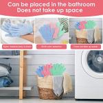 Sibba 6Pcs Bamboo Exfoliating Gloves Set