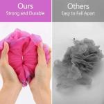 6 Pack Large Loofahs for Exfoliating Shower