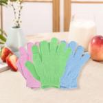 6-Pack Bamboo Exfoliating Shower Gloves
