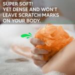 ANGIX Ultra Soft Loofah Bath Sponges Set