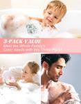 Two-Tone Shower Puff Scrubber - 3 Pack
