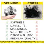 4-Pack Black Mesh Loofah Sponge Set