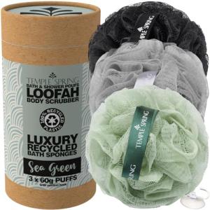 Eco-Friendly Loofah Shower Sponge in Sea Green