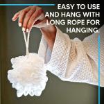 ANGIX Ultra Soft Loofah Bath Sponges Set