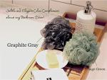 Loofah Sponge Set with Charcoal - 3 Pack