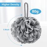 Large Mesh Shower Sponge Pouf Set of 4