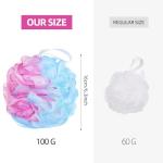 XXL 4 Pack Mesh Pouf Bath Sponges