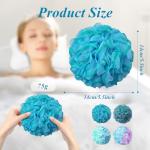 Flintronic 4 Pack Large Soft Shower Puffs