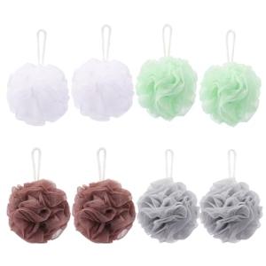 8 Pack Mesh Exfoliating Bath Sponge Set