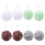 8 Pack Mesh Exfoliating Bath Sponge Set