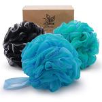 Large Mesh Bath Sponge 3-Pack for Silky Skin