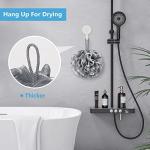Large Mesh Shower Sponge Pouf Set of 4