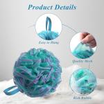 Flintronic 4 Pack Large Soft Shower Puffs