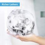 Large Mesh Shower Sponge Pouf Set of 4