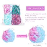 XXL 4 Pack Mesh Pouf Bath Sponges