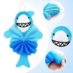 Rainbow Cat Shower Puff Set for Kids