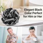 Charcoal Shower Loofah 3 Pack for Smooth Skin
