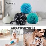 Large Mesh Bath Sponge 3-Pack for Silky Skin