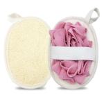 Double-Sided Natural Loofah Exfoliating Body Scrubber