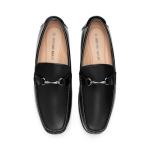 Bruno Marc Slip-On Black Loafers for Men