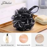 Large Mesh Bath Sponge 3-Pack for Silky Skin