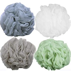 TEEROVA 4 Pack Bath Loofah Shower Sponges