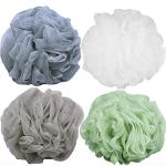 TEEROVA 4 Pack Bath Loofah Shower Sponges