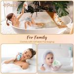 4 Pack Bath Poufs - Exfoliating Luffa Sponges