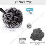 Large Soft Mesh Bath Sponge Pouf - Exfoliating Ball