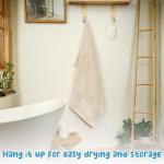 2Pcs Eco-Friendly Loofah Bath Mitts & Scrubber