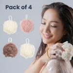 4 Pack Exfoliating Bath Loofah Sponges