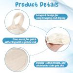 2Pcs Eco-Friendly Loofah Bath Mitts & Scrubber