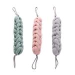 3pcs Exfoliating Back Scrubber Shower Pouf Set
