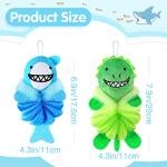 Kids’ Cute Cartoon Bath Loofahs - 2 Pack