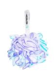 REFRESHKO Set of 4 Blue Loofah Bath Puffs