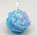 REFRESHKO Set of 4 Blue Loofah Bath Puffs