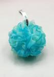 REFRESHKO Set of 4 Blue Loofah Bath Puffs