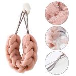 3pcs Exfoliating Back Scrubber Shower Pouf Set