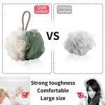6-Pack Mesh Pouf Balls for Exfoliating Skin