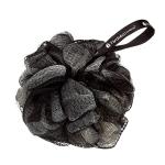 Hydrea London Exfoliating Shower Pouf - Black & Cream